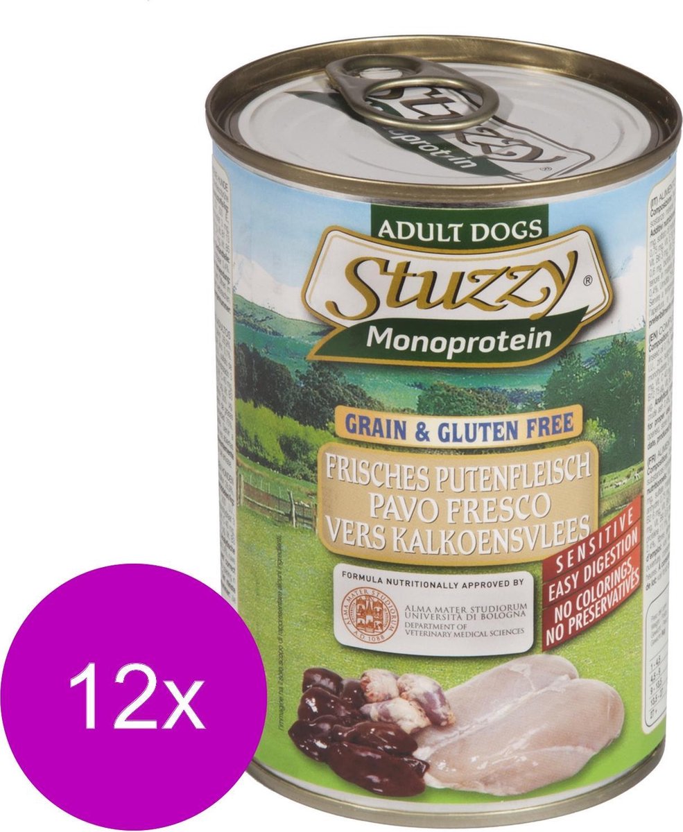 Stuzzy Blik Adult 400 g - Hondenvoer - 12 x Kalkoen