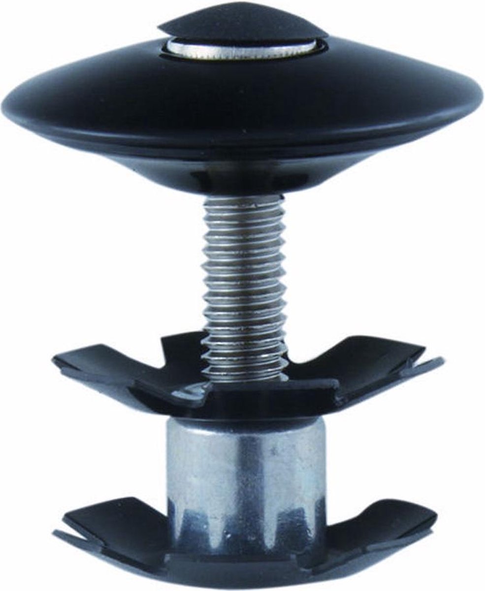 Balhoofdplug M-Wave 1-1/8 - zwart
