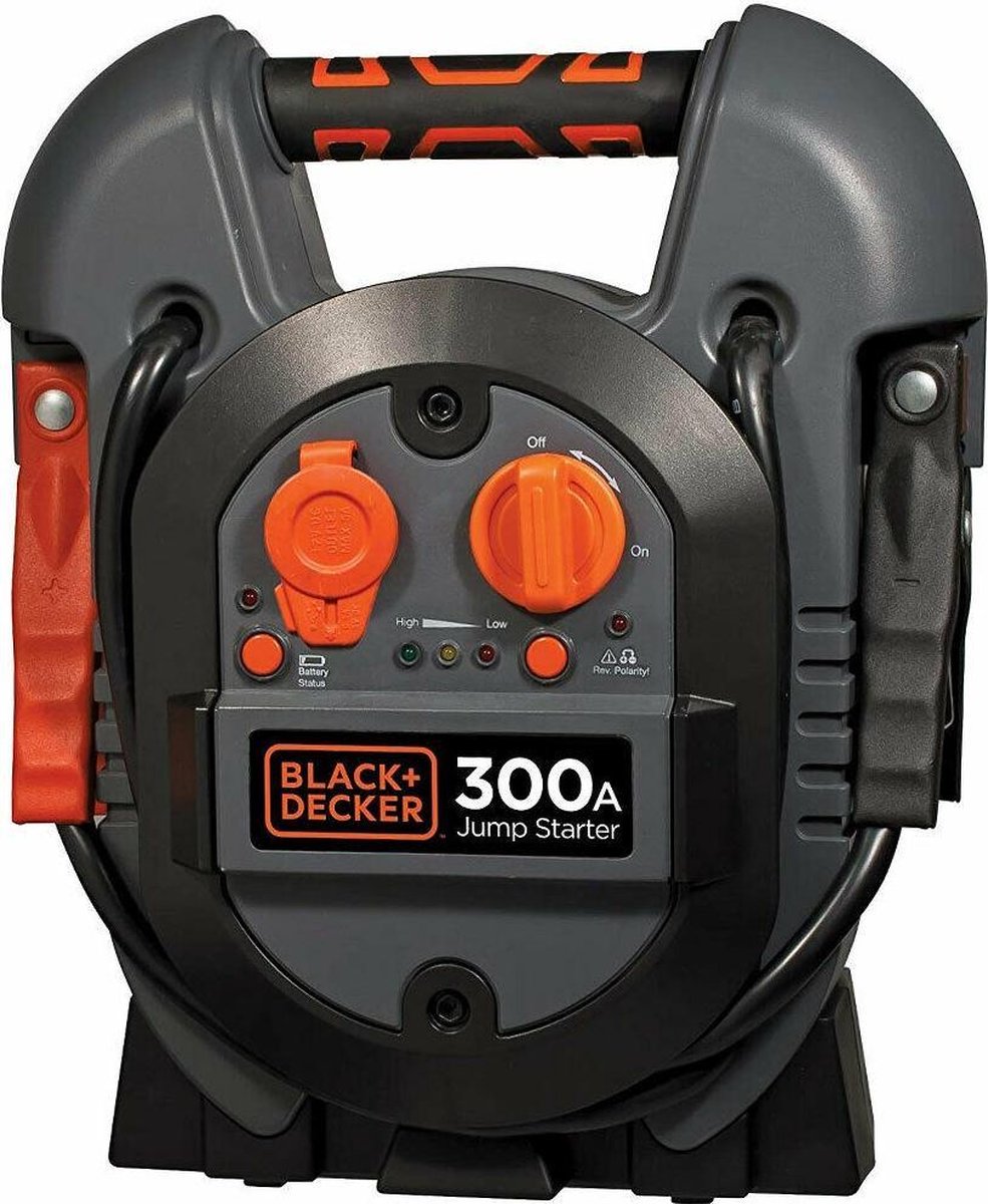 BLACK+DECKER Jumpstarter J312 - 12V/ 300A - donkergrijs