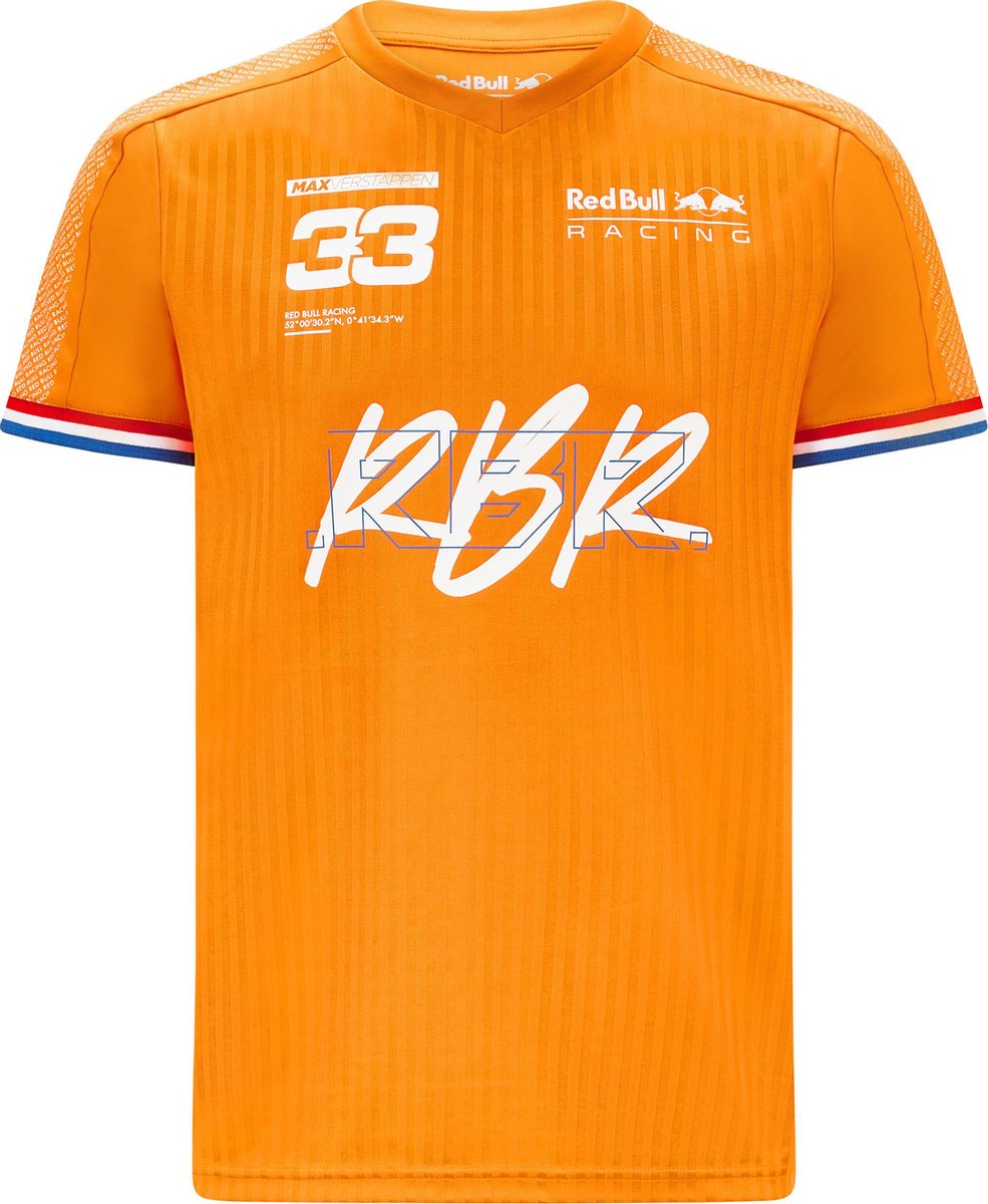 Red Bull Racing Max Verstappen t-shirt kids oranje 140 - 2021