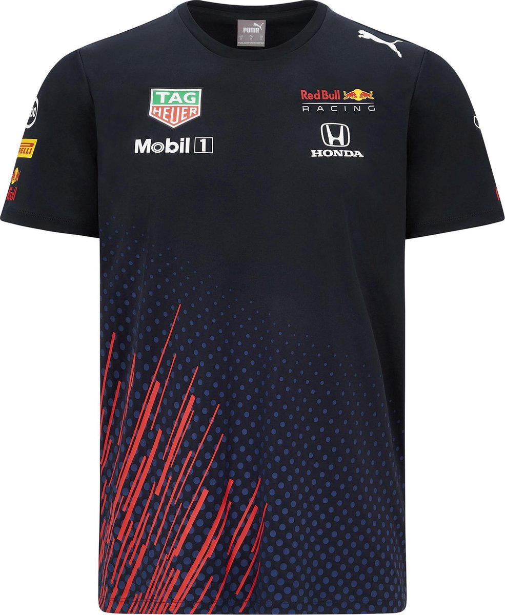 Max Verstappen Red Bull Racing Teamline T-shirt 2021 Maat L - Formule 1 - Circuit Zandvoort -