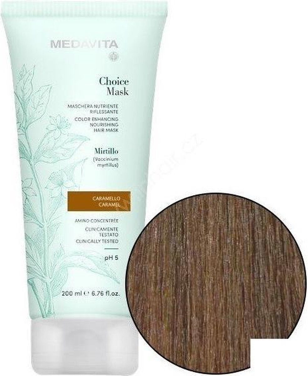 Medavita Choice Mask Caramel natuurlijk voedend kleurmasker 200ml
