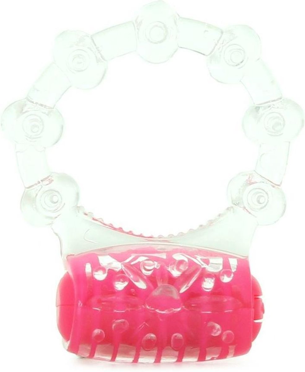 Screaming O - cockring - penisring met vibrator - 100% siliconen  - rood