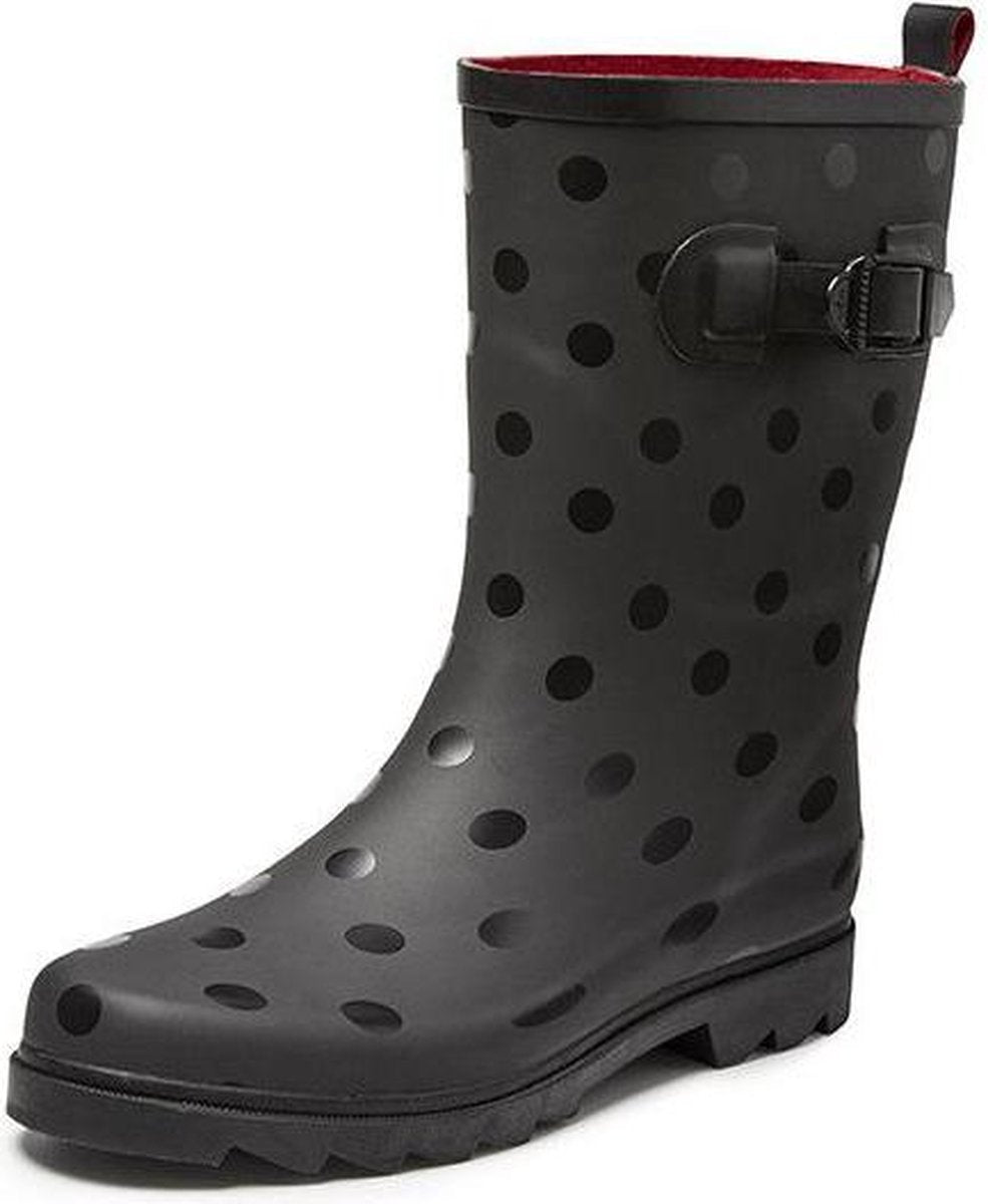 Gevavi Boots Anna Zwart Rubber Regenlaarzen Dames