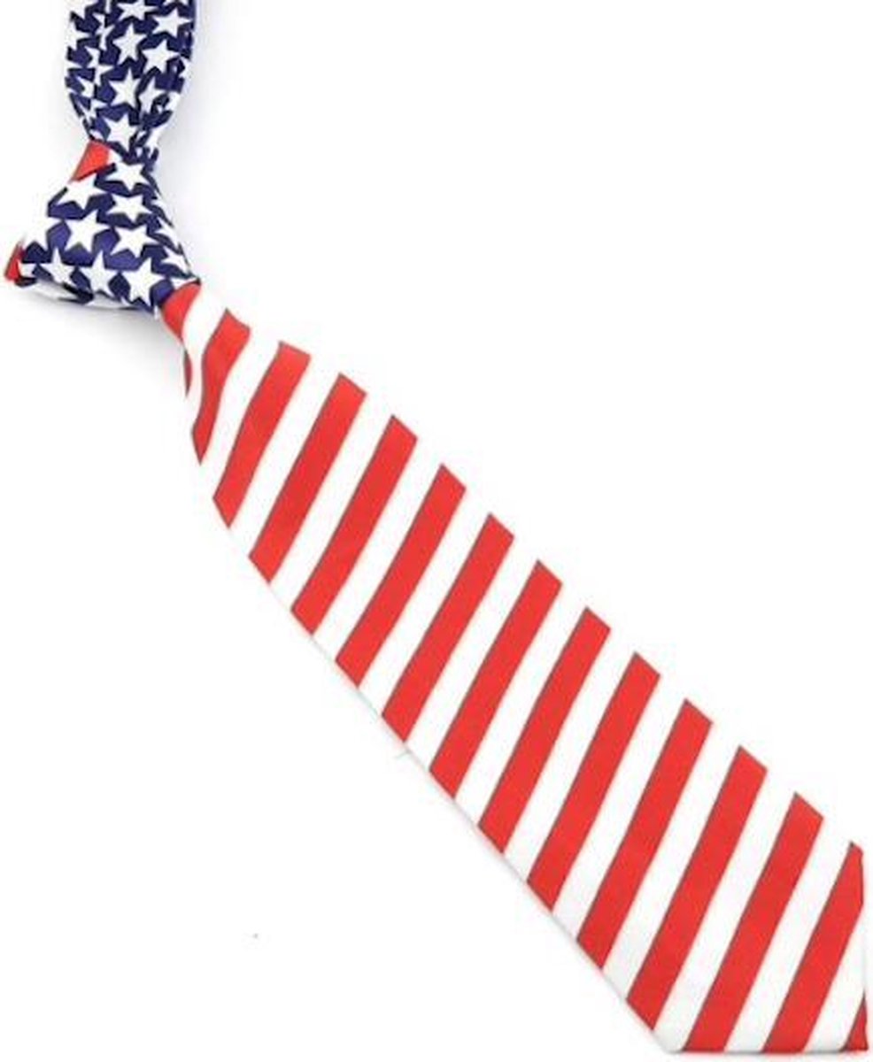 Fun stropdas Stars and Stripes USA (31514)