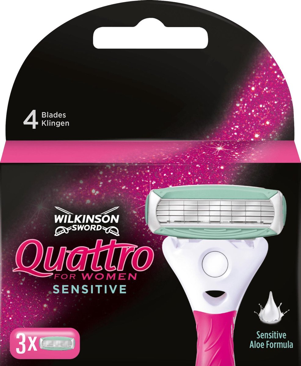 Wilkinson Scheermesjes Quattro Sensative 3 Mesjes