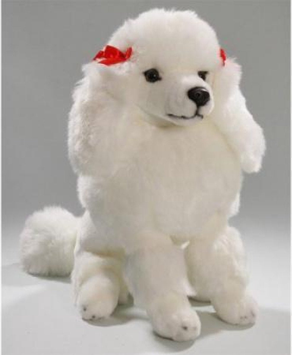 Bicolini Zittende Witte Poedel 30 cm