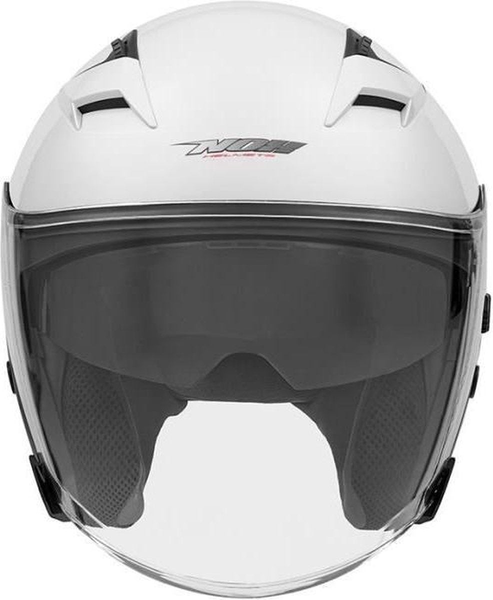 Nox N127 jethelm met zonnevizier Wit - XS