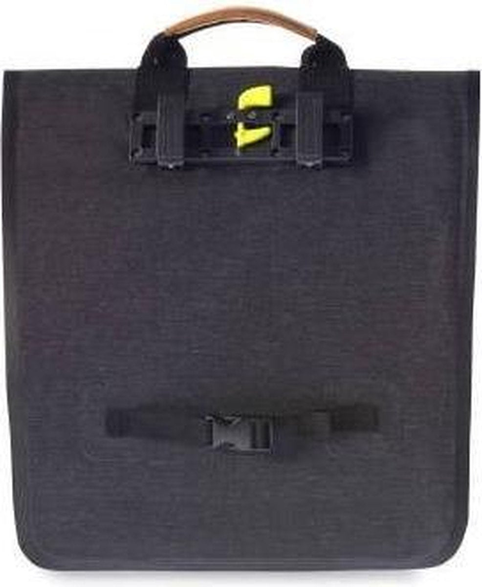 Fietstas Basil Urban Dry Shopper 20 liter 34 x 16 x 48 cm - charcoal melee