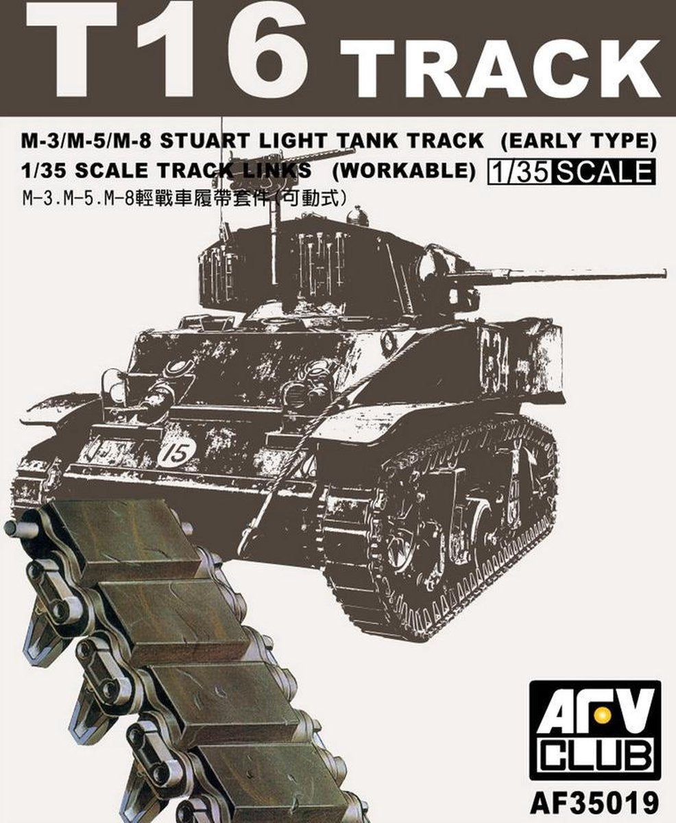 AFV-Club T16 Track for M3 Stuart/M5 (workable