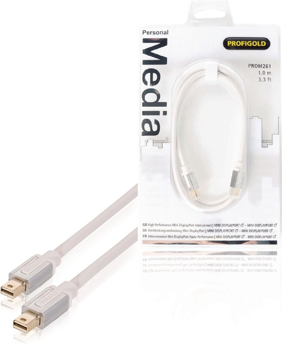 High performance Mini DisplayPort-interconnect Mini-DisplayPort mannelijk - Mini DisplayPort mannelijk 1