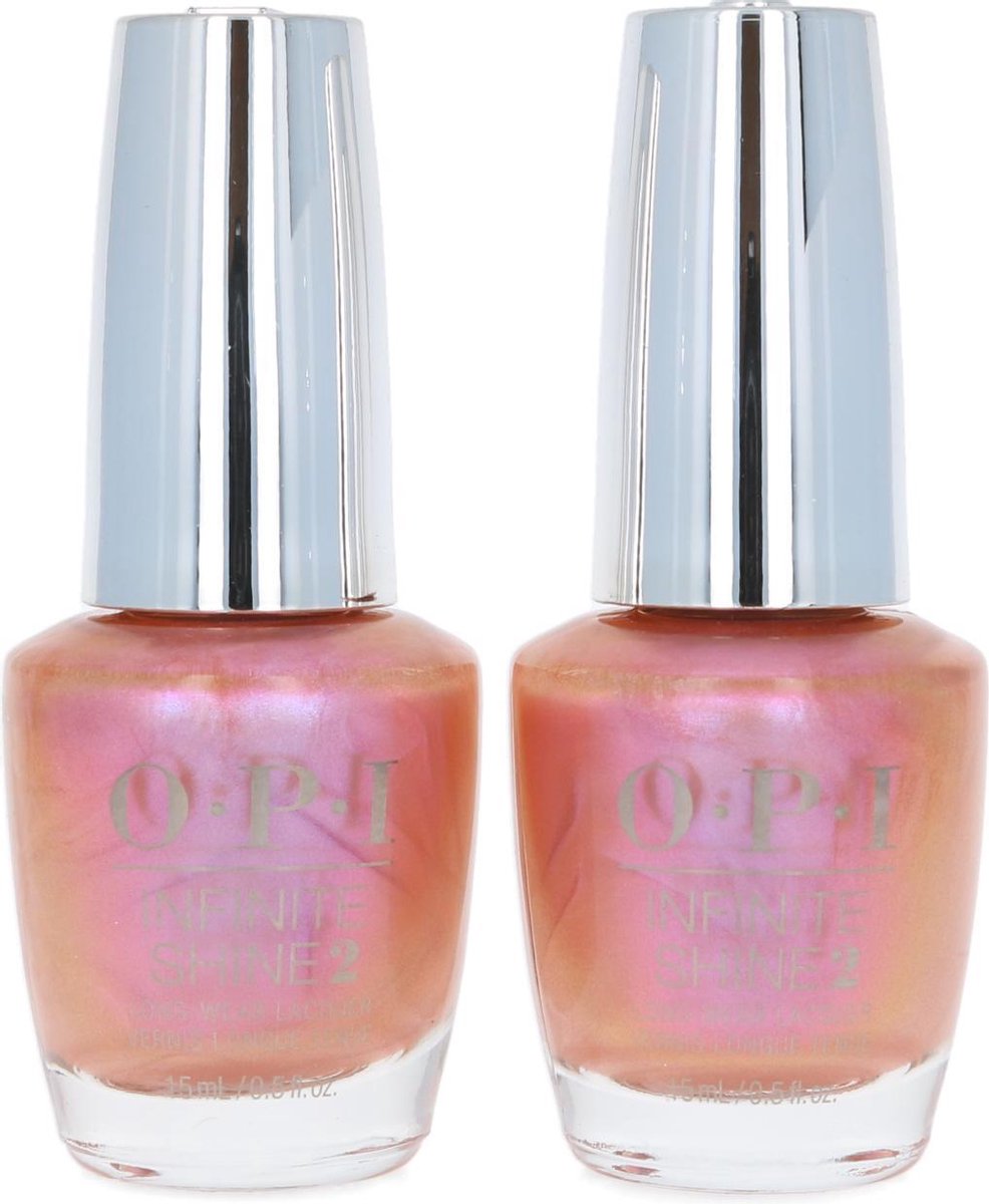 O.P.I Infinite Shine Nagellak - Coral Chroma (2 stuks)