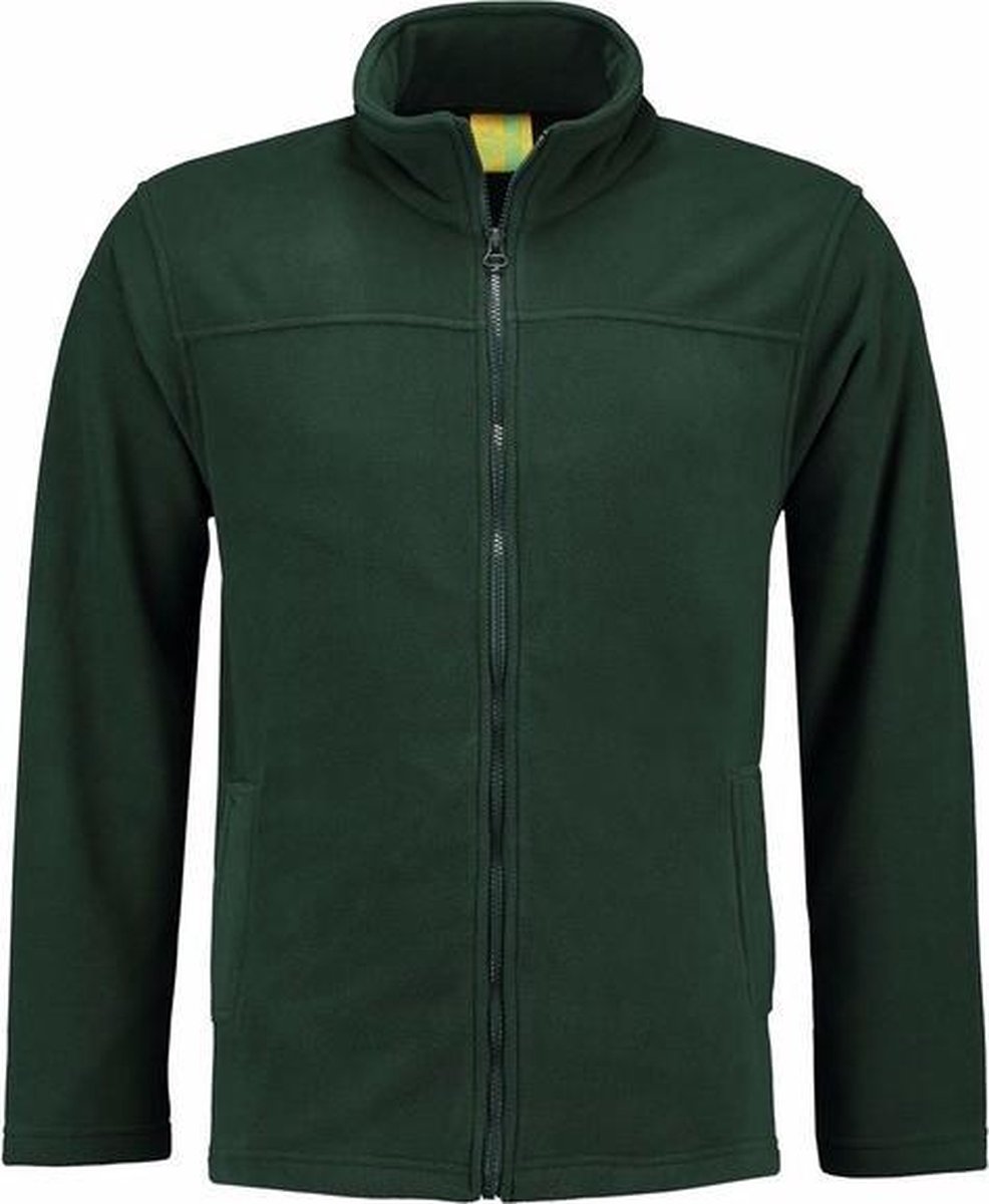 Donkergroen fleece vest met rits voor volwassenen M (38/50)