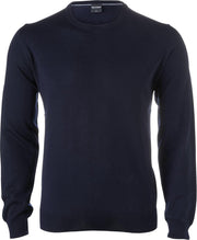 OLYMP heren trui wol - O-hals - marine blauw -  Maat XXL