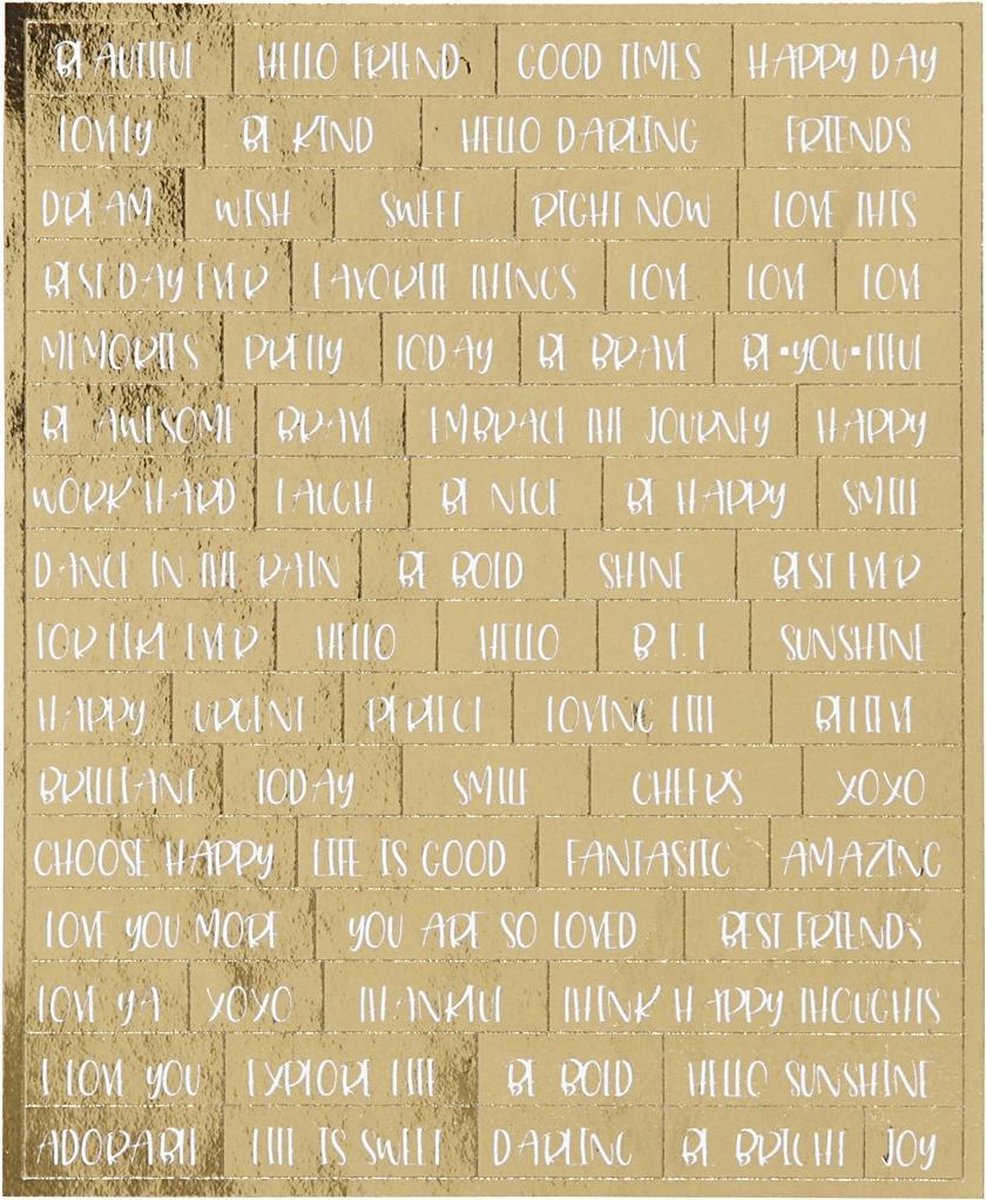 Creative Stickervel Folie Papier 11 X 11