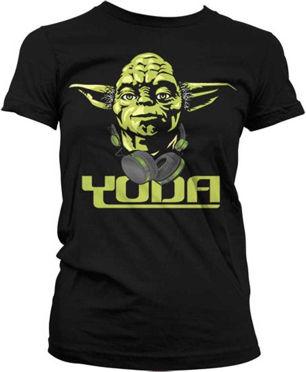 Star Wars Dames Tshirt -XL- Cool Yoda Zwart