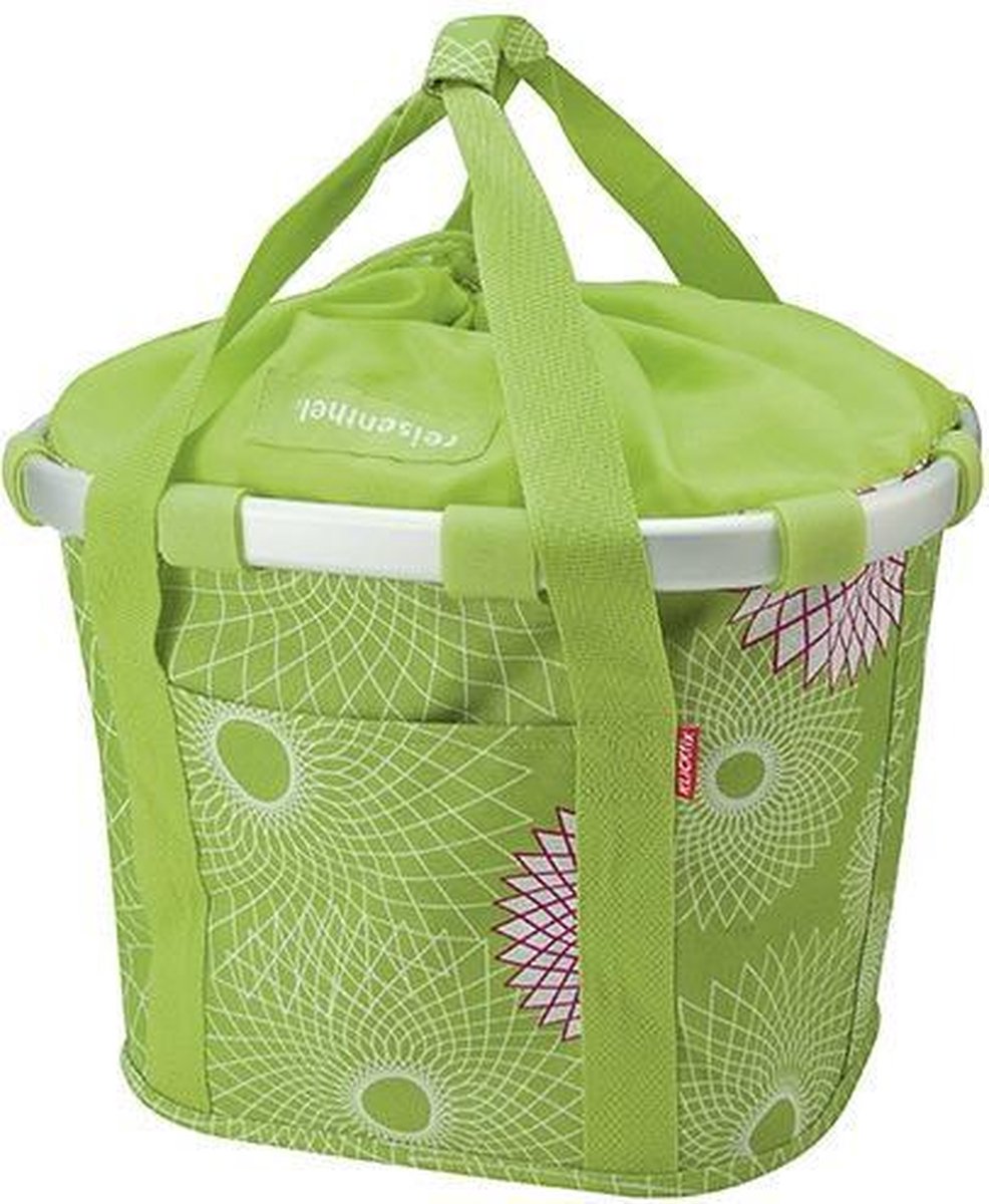 Rixen & Kaul Klickfix Crystal - Fietsmand - Voor - Stuur - 15 l - Groen
