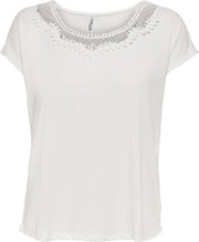 Onlfree Life S/s Mix Top Jrs 15230849 Cloud Dancer