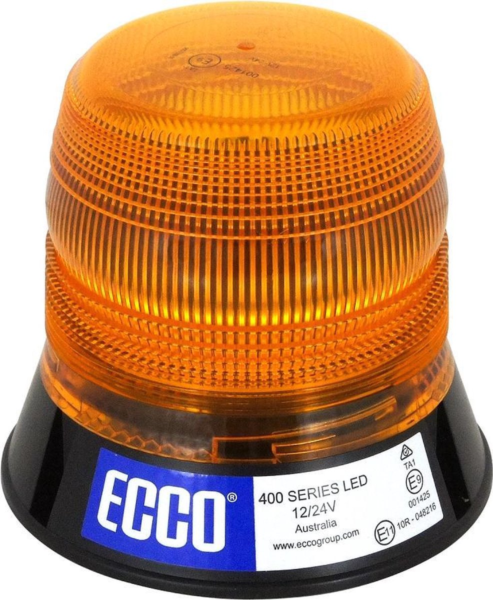 LED Zwaailamp amber / oranje 12/24V 8 instelbare ECE flitspatronen; Flitslamp