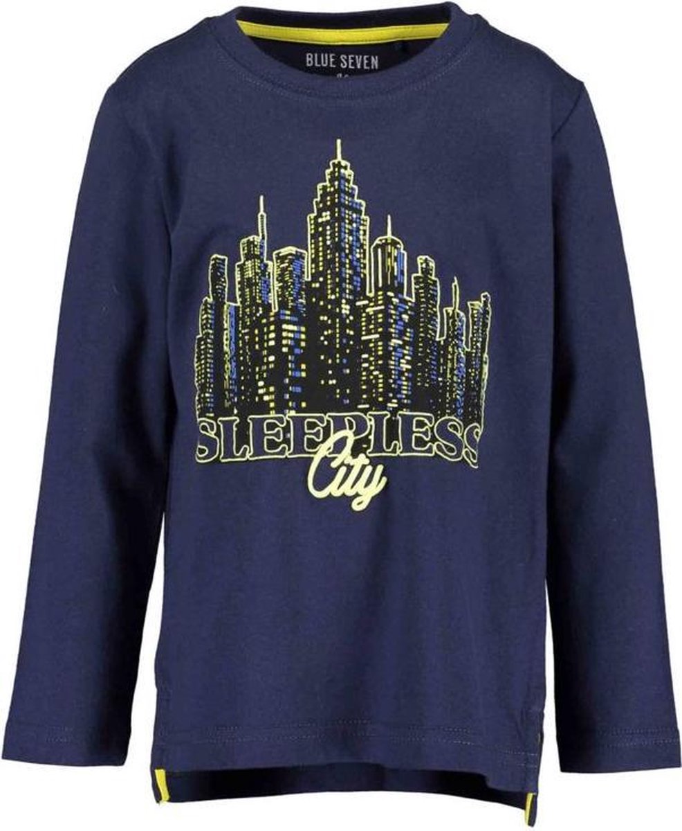 Blue Seven Longsleeve 'Big City Sports' Donkerblauw Maat 116
