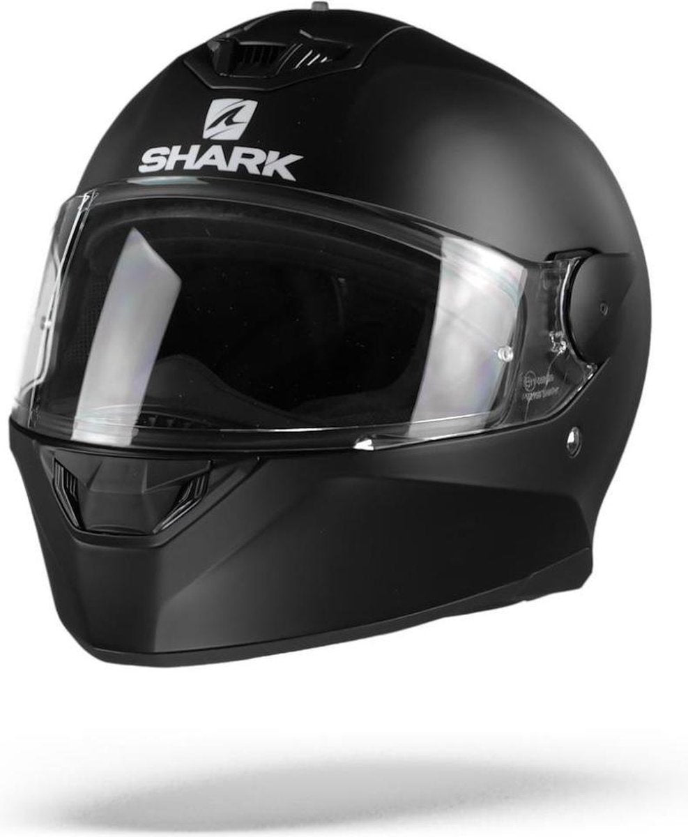 Shark D-Skwal 2 Blank Mat Zwart Kma Integraalhelm - Motorhelm - Maat M