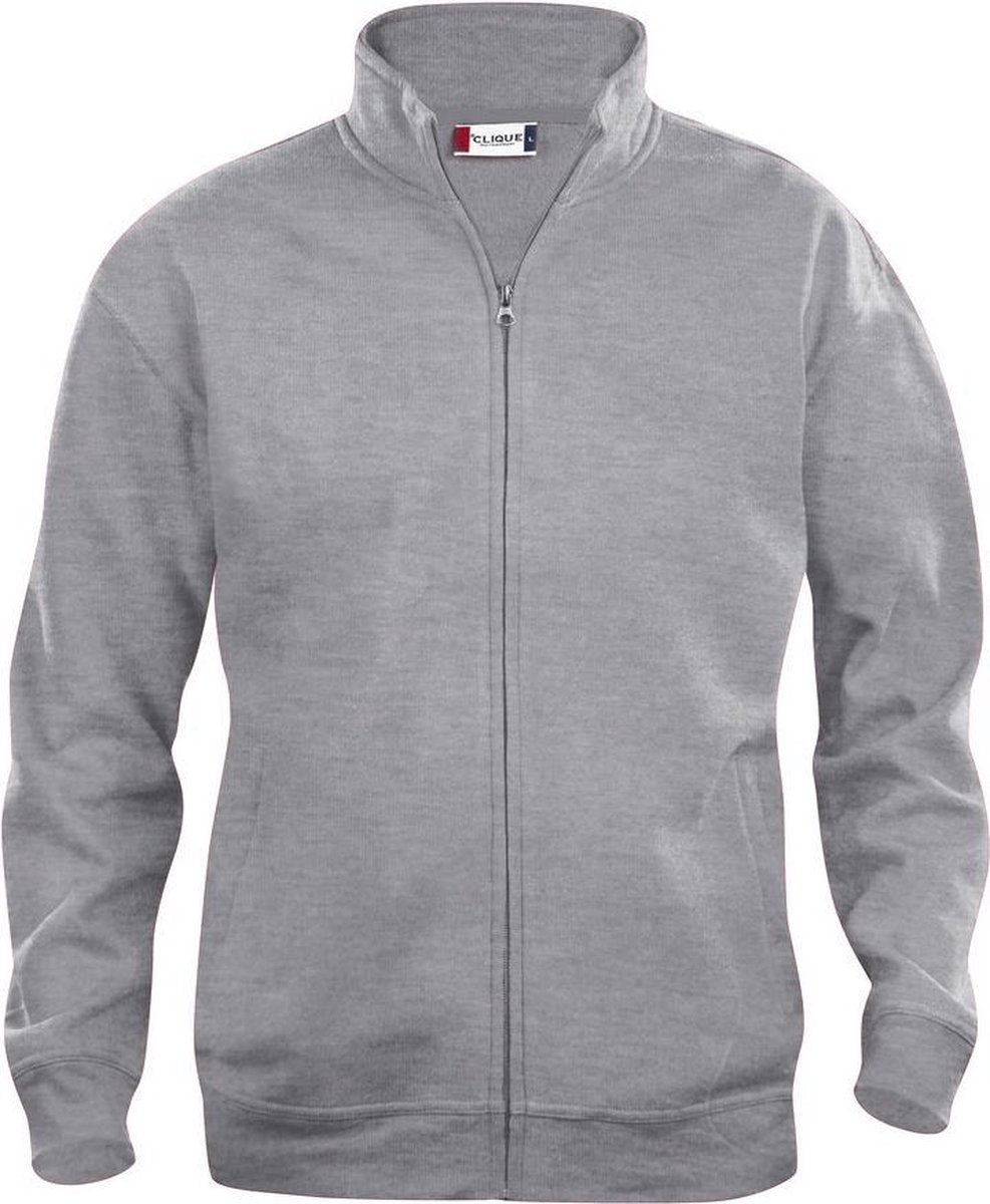 Basic cardigan grijsmelange 4xl