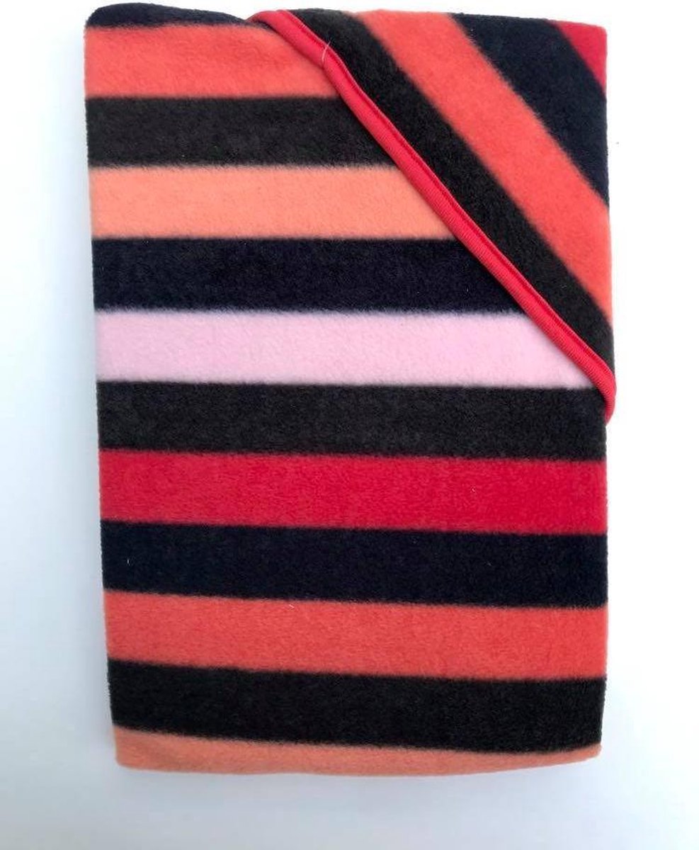Pericles deken 75/100 Booo red polar stripes.