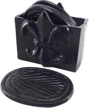 Deco4yourhome - Onderzetter - Set - 6 Stuks - Black Antique - Zwart - Ovaal