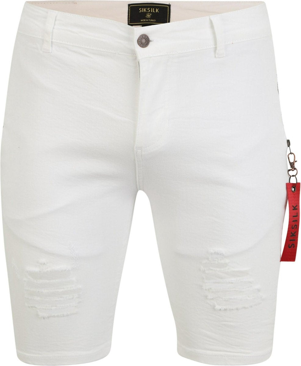 Siksilk jeans White Denim-L (34)