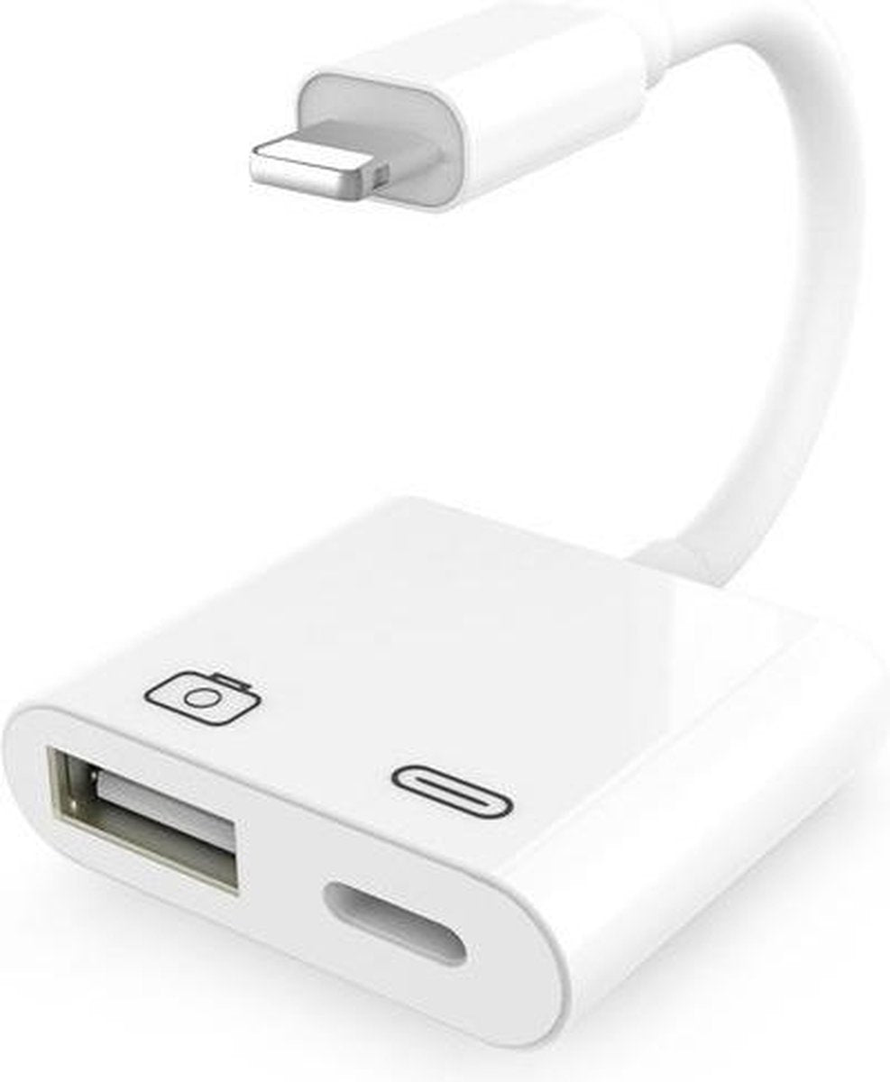 Lightning compatible usb 3.0 camera reader voor iPad / iPhone