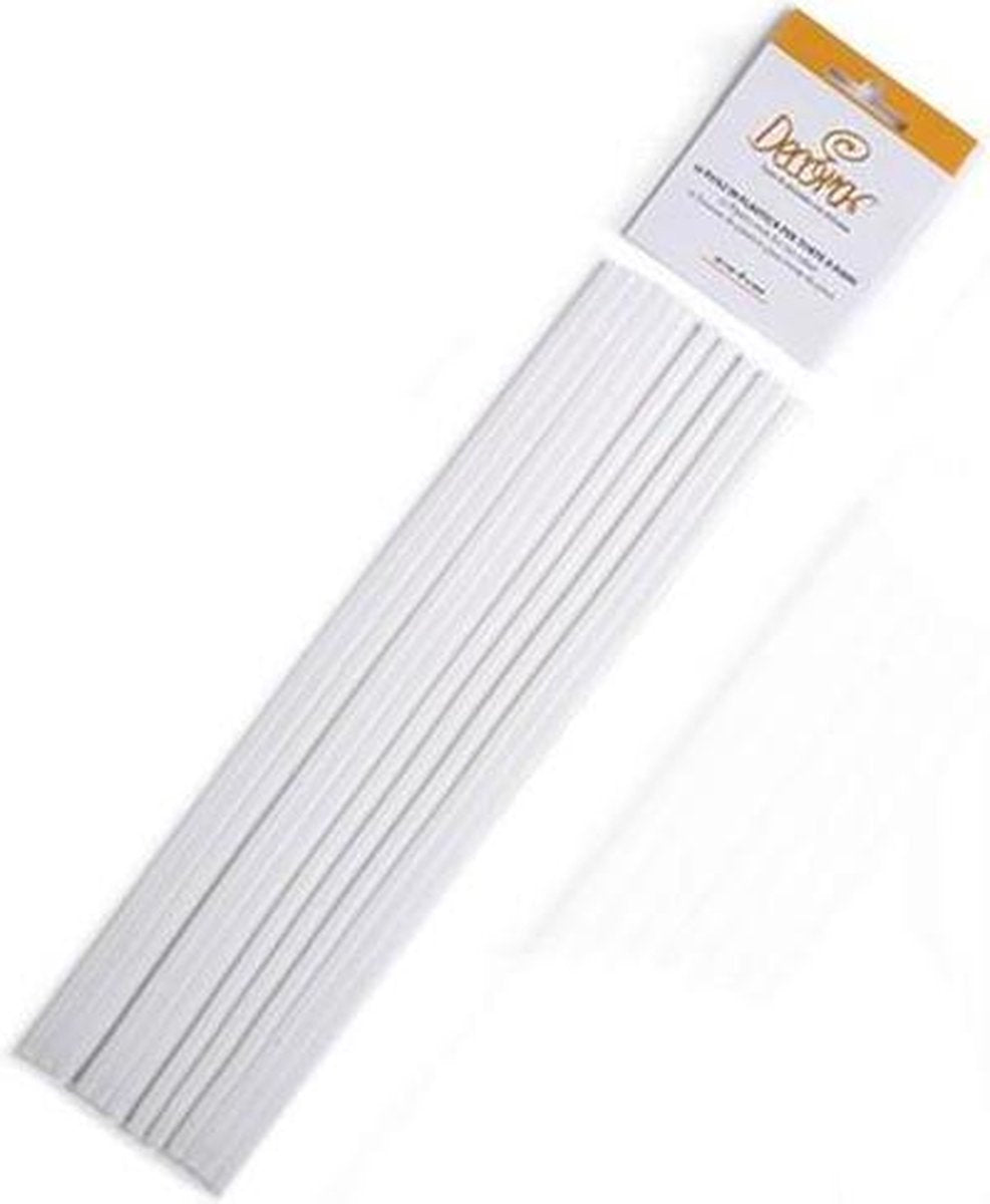 Set van 12 plastic dowel rods / plugstangen - 4mm - Decora