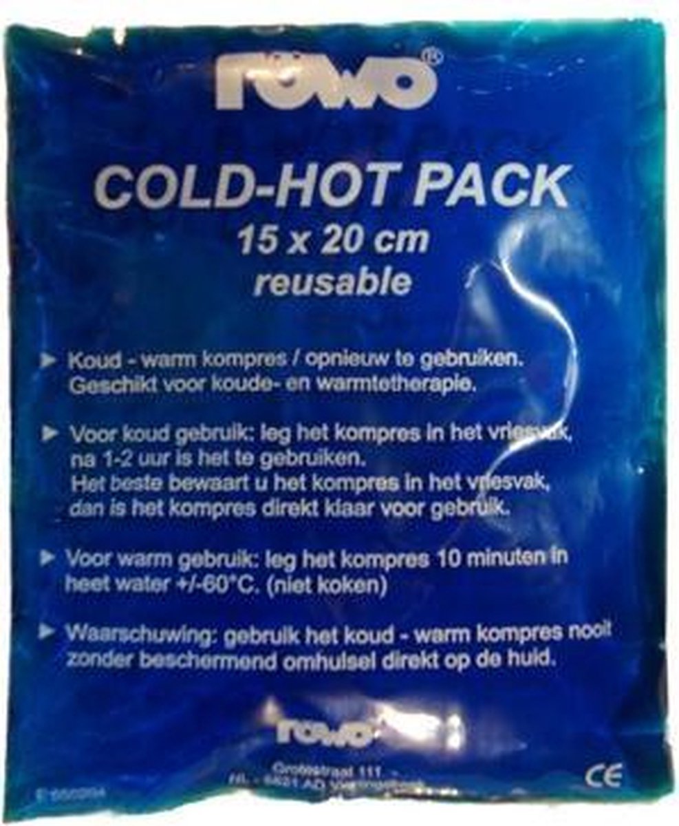 Röwo -Cold -HotPacks -Set -2st (15x20cm) & Houder 16x29cm