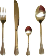 Seven Tableware - bestekset - Champagne  Goud - 16 delig
