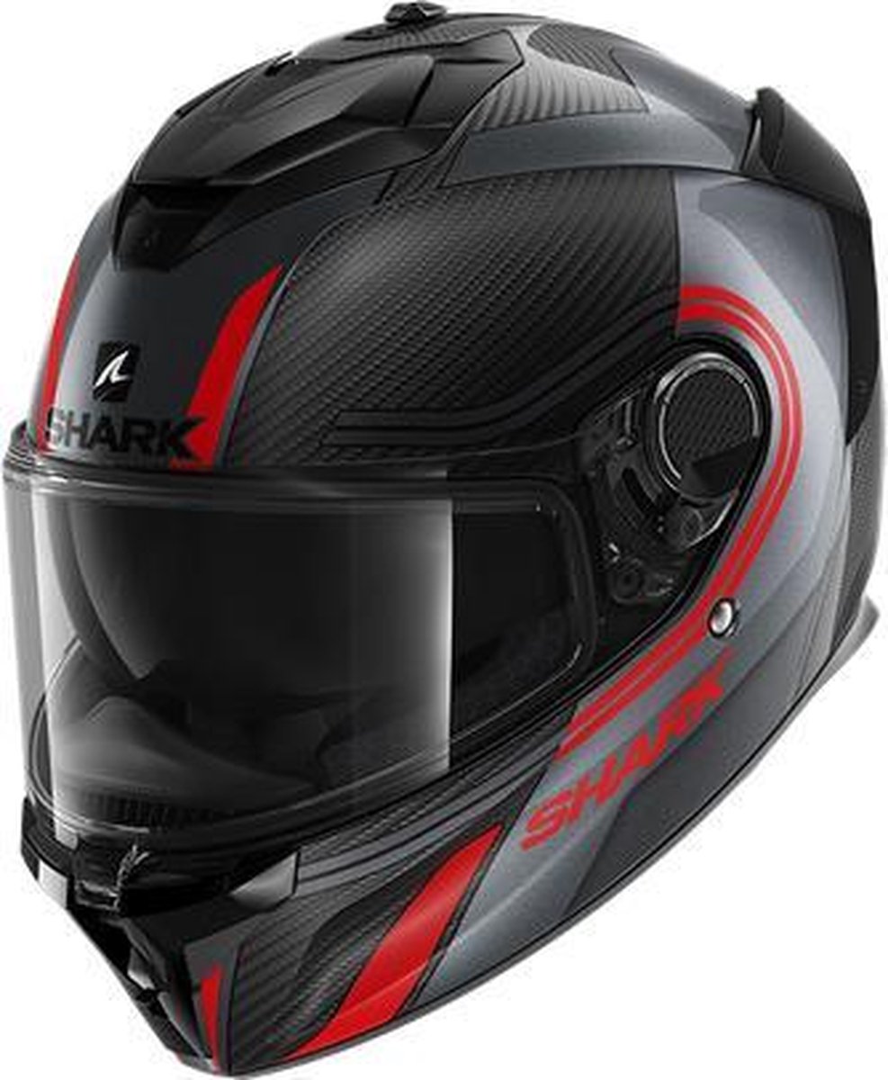 SHARK Spartan GT Carbon Tracker Motorhelm - Integraal helm voor Motor Scooter & Brommer - Maat M