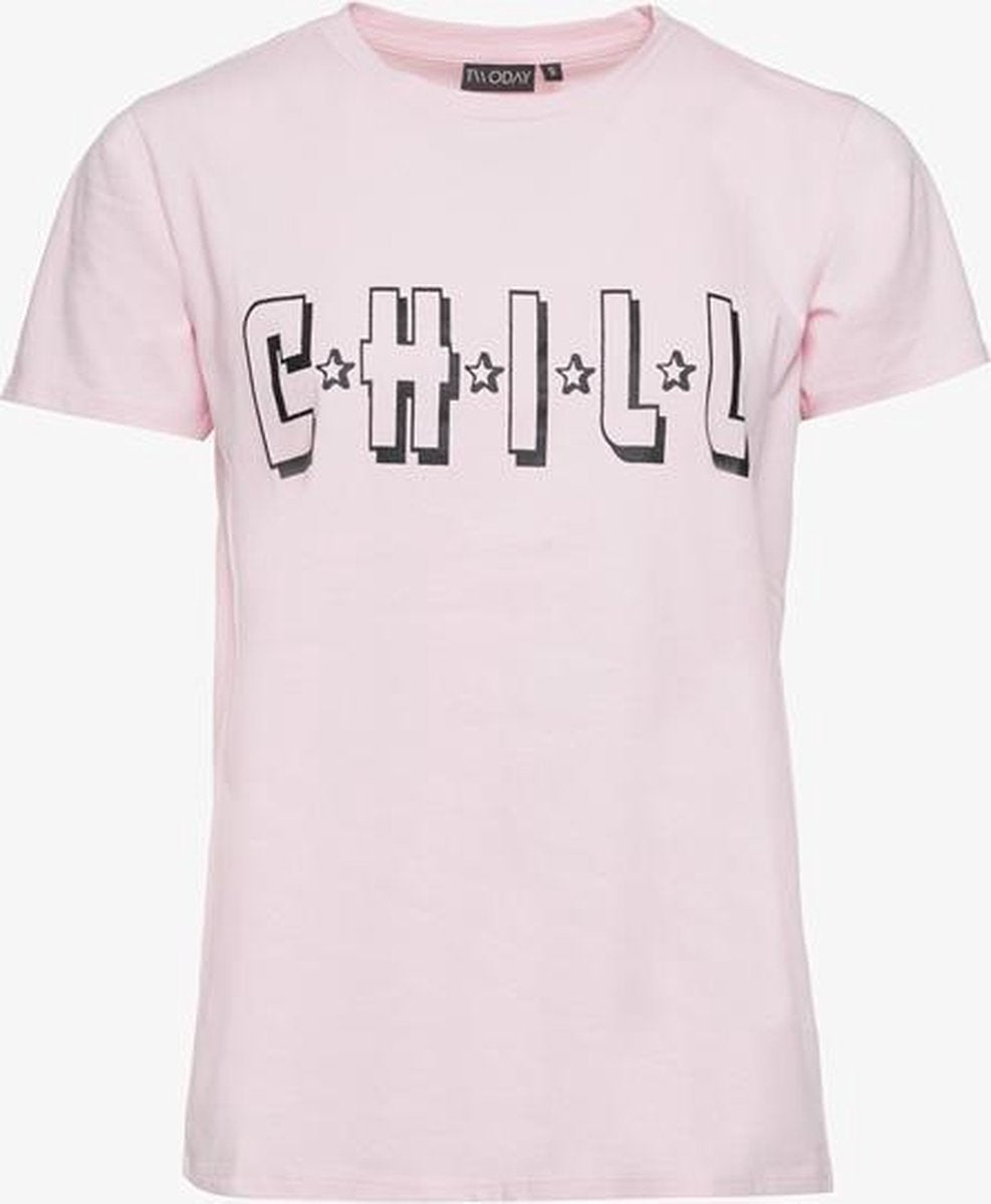 TwoDay dames T-shirt - Roze - Maat L