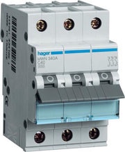 Hager automaat 3 polig 20A - 3kA/C