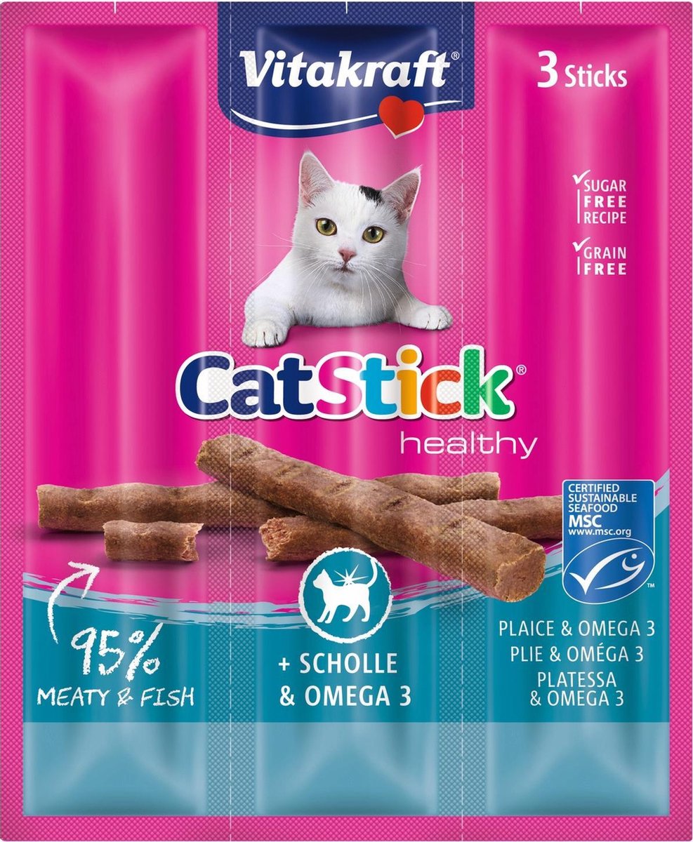 Vitakraft cat-stick mini schol / omega 3 - 3 sticks