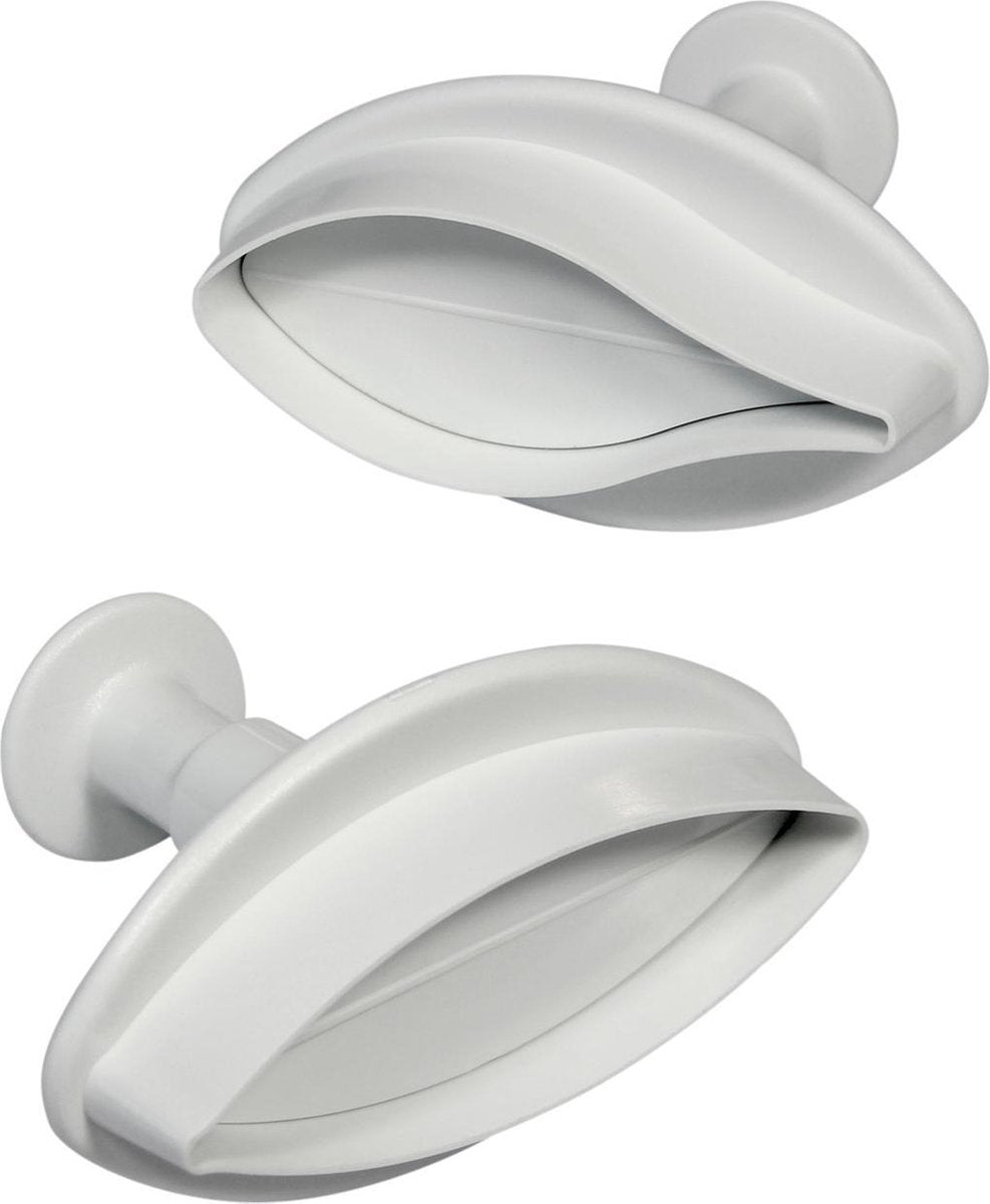Plunger cutter - set van 2 lelie bladeren - small - PME Arts&Crafts