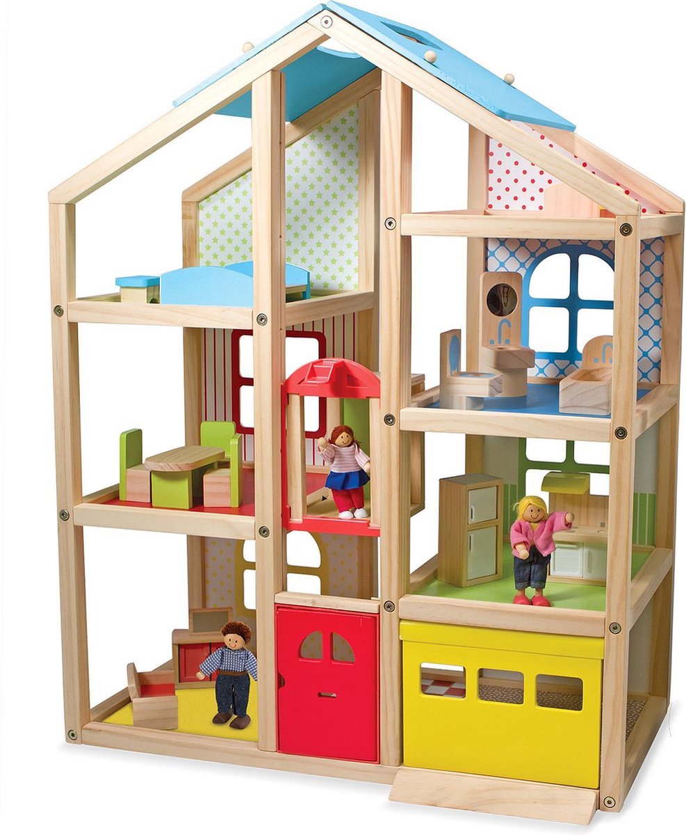 Melissa & Doug Houten Poppenhuis XXL