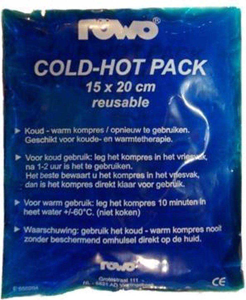 Röwo - Hot-Coldpack- Blauw -15x20cm- 4 stuks