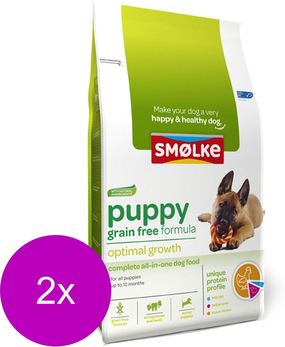 Smolke Puppy Grain Free Formula Kip&Groente&Lam - Hondenvoer - 2 x 3 kg