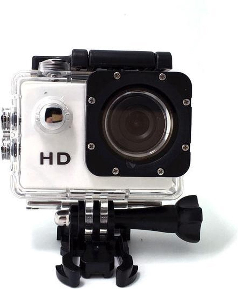 Sport HD 1080P Action Cam – Waterdichte Behuizing – Wit