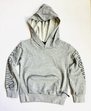 S&c dunne sweater met grote zak met rits - grijs - maat 98 (4)
