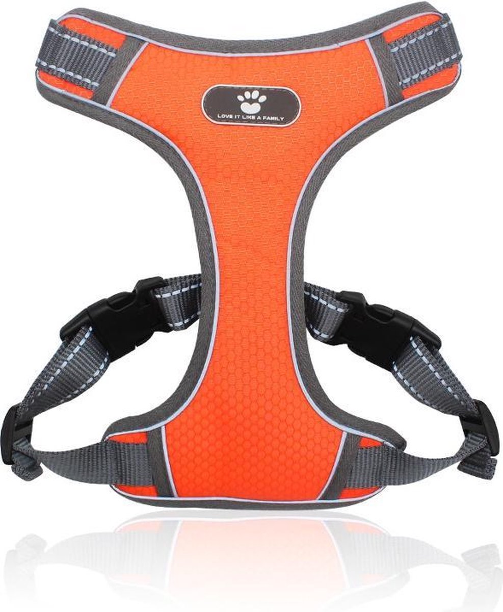 TBG Hond Harnas Vesten Huisdier Vest Kleine Medium Grote Huisdieren Geen Pull Verstelbare Reflecterende Ademend Licht Vest-stijl Borst Bandjes OraL