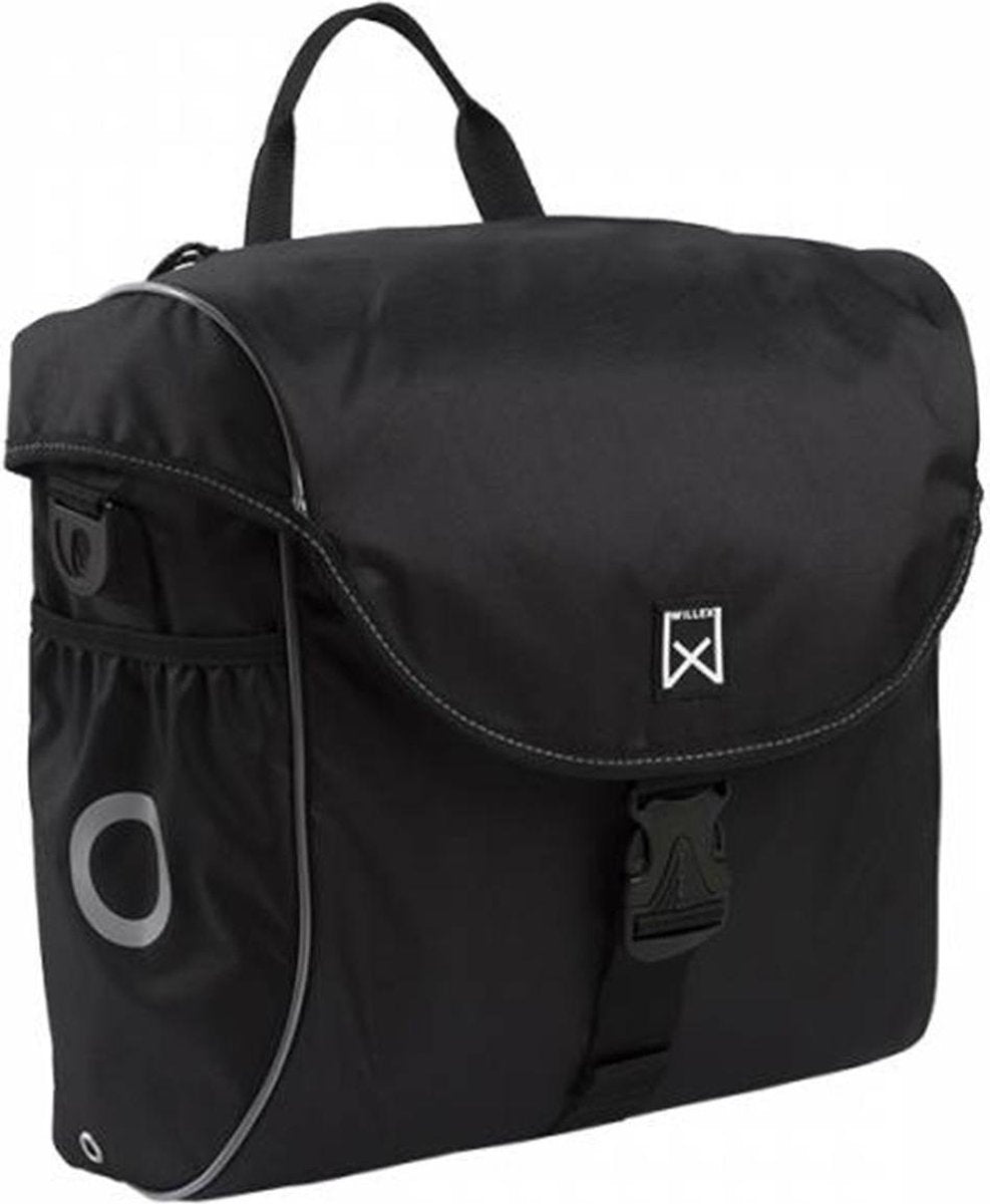 Willex Fietstas 19 L zwart en zilver 16001