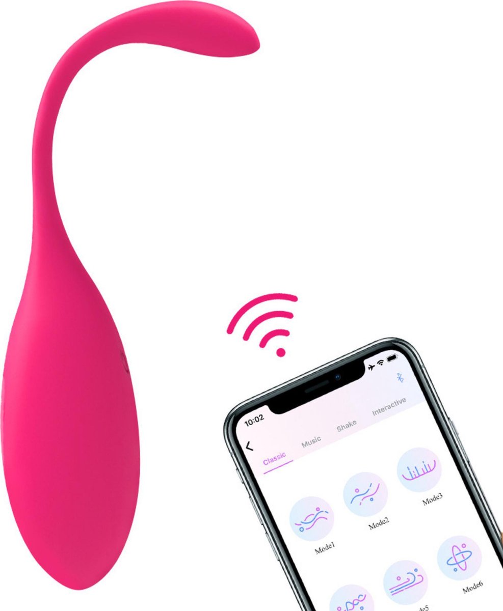 DecoRD Vibrator met App Control - Bluetooth Vibrator op Afstand Ondergoed - Vibrerend Ei/Egg met App Afstandsbediening - Perfect voor Koppels