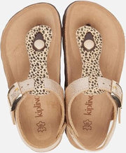 Birkenstock - Gizeh - Sportieve slippers - Meisjes - Maat 31 - Beige - BF Shiny Snake Cream
