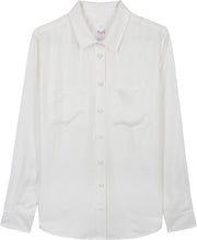 Soi Paris Blanc Innocent Silk overhemd bloes wit-termijnbetaling mogelijk - mt.36