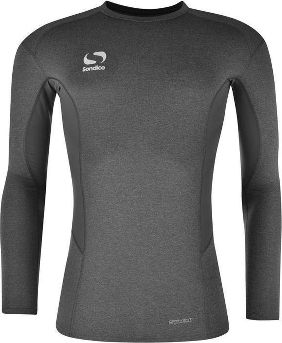 Sondico ondershirt Lange mouw  - Jongens - Grey Marl - 152