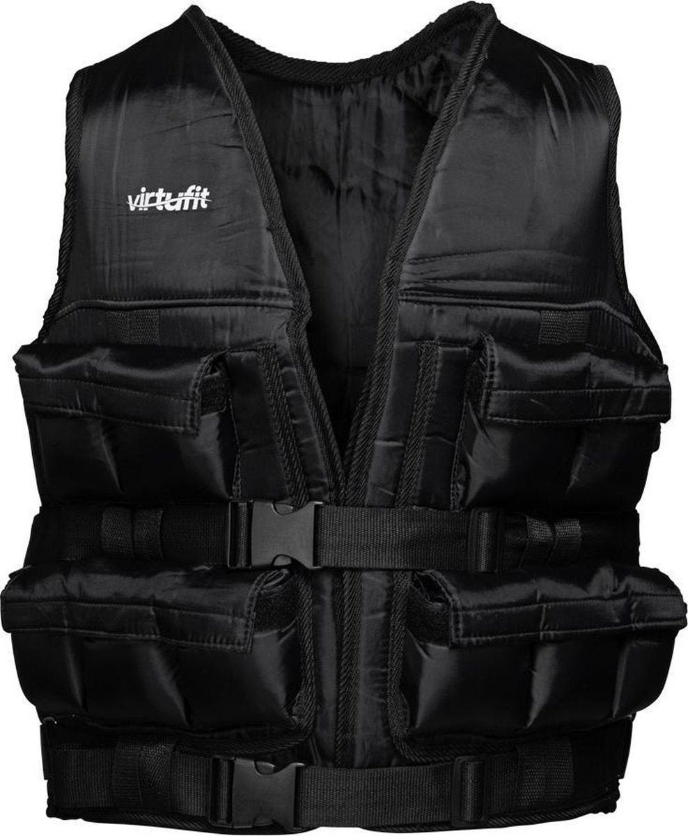 Gewichtsvest - VirtuFit Verstelbaar Weight Vest Pro - 10 kg - Zwart